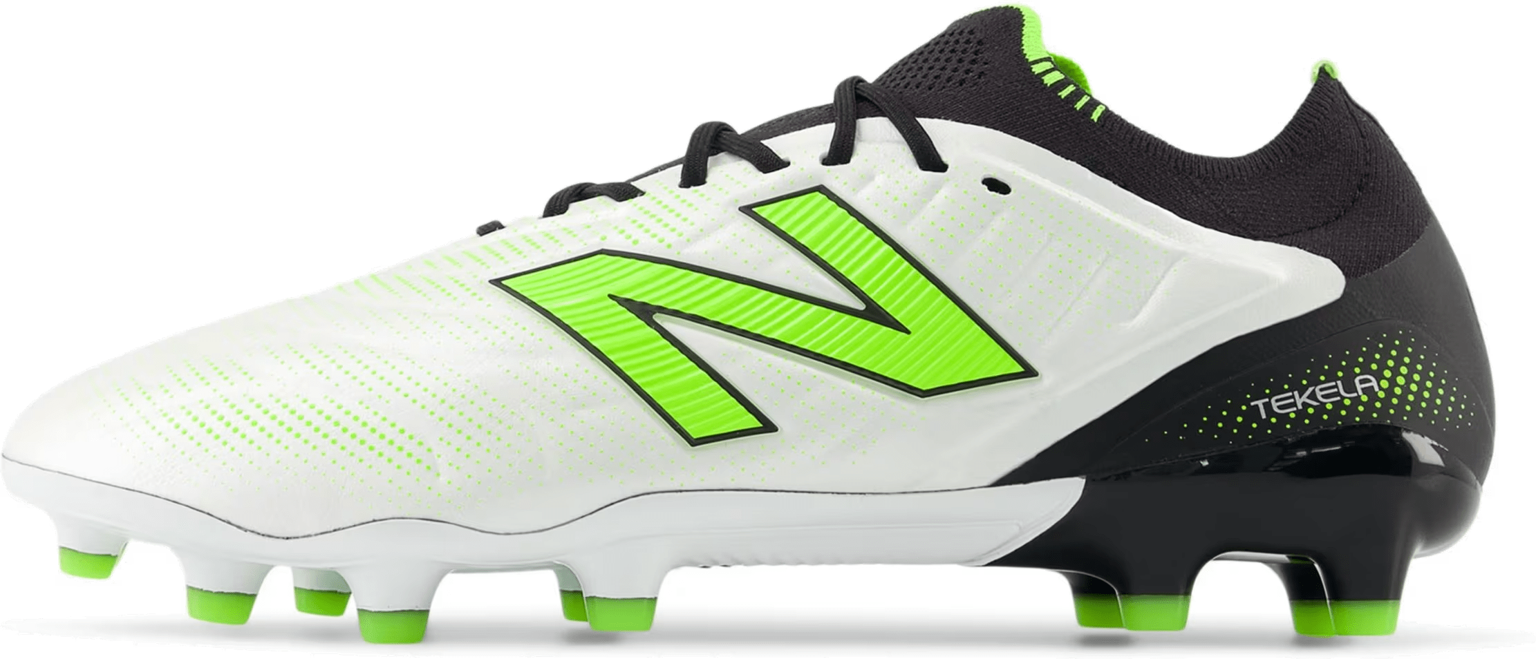 New Balance Tekela Elite Low Laced MG v5 White Black Pixel Green (Women's)