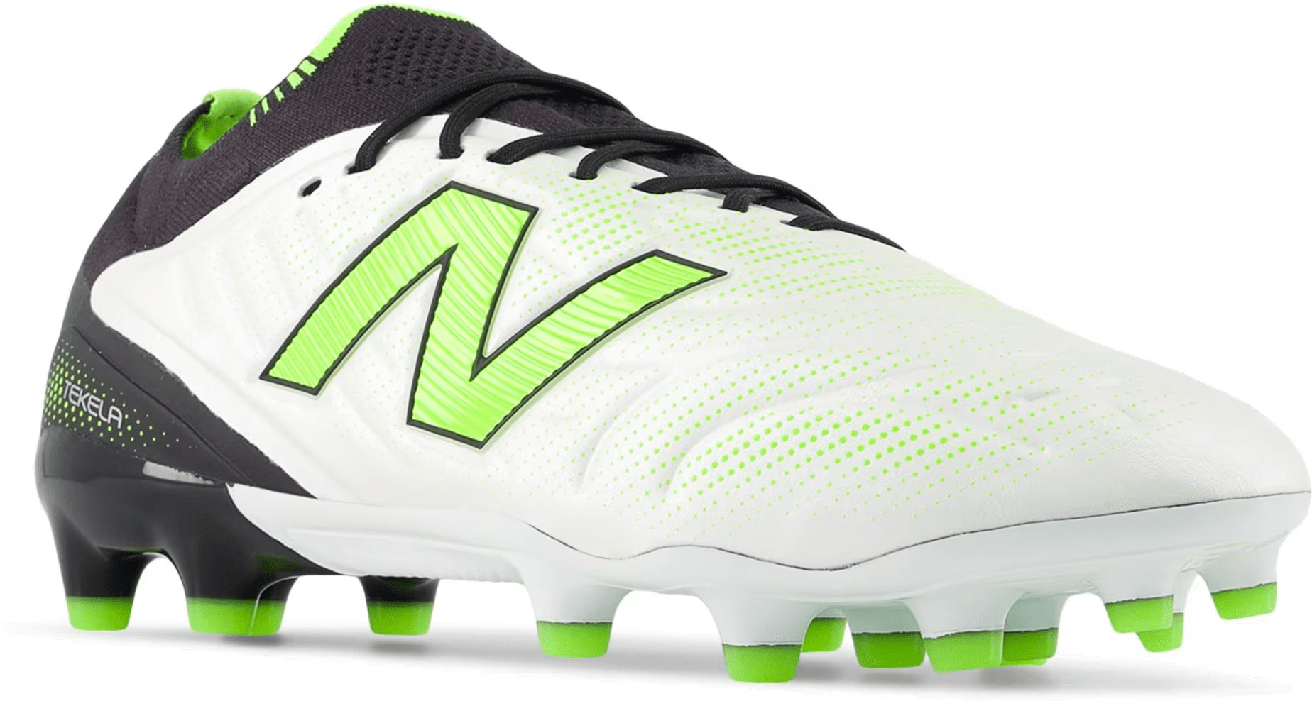 New Balance Tekela Elite Low Laced MG v5 White Black Pixel Green (Women's)