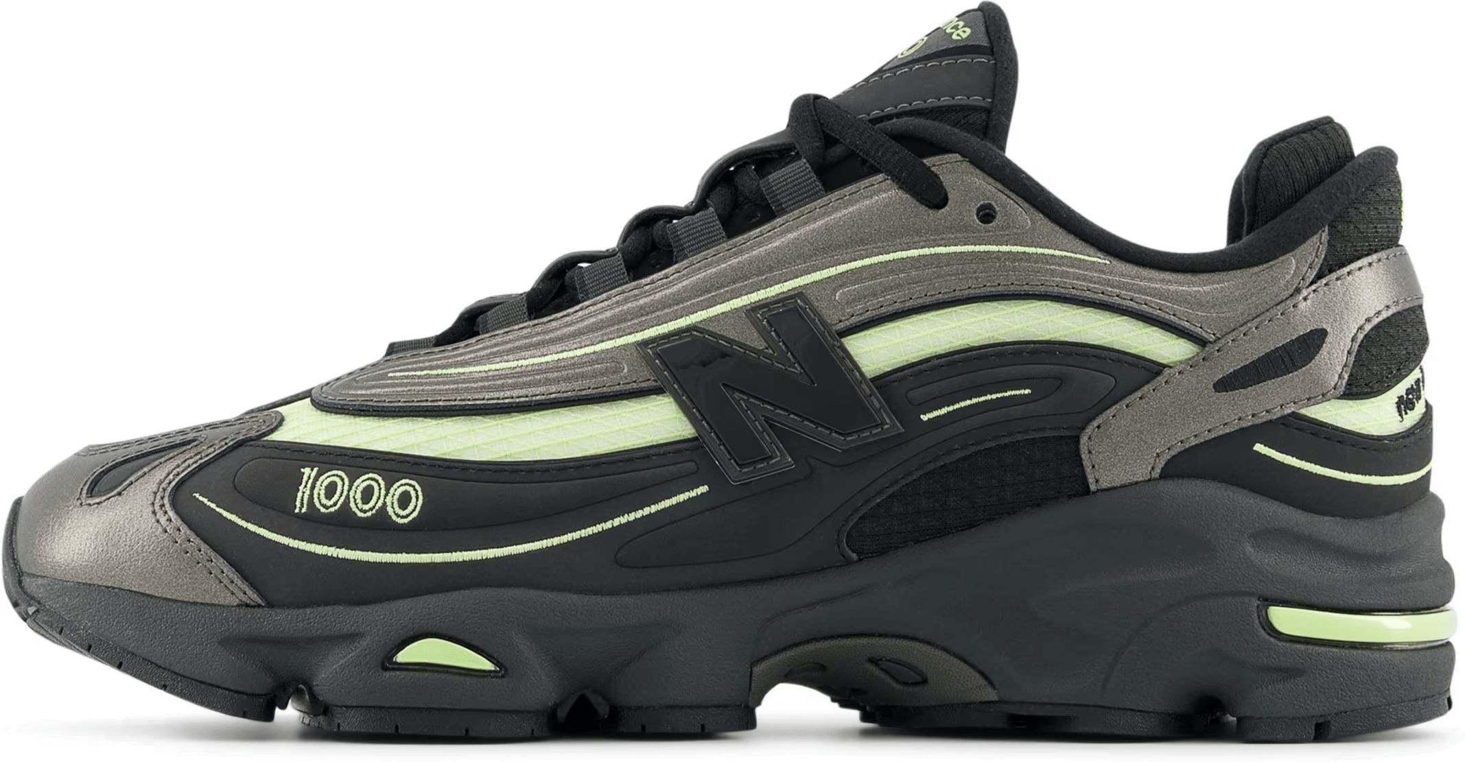 New Balance 1000 Black Metallic Dry Lime