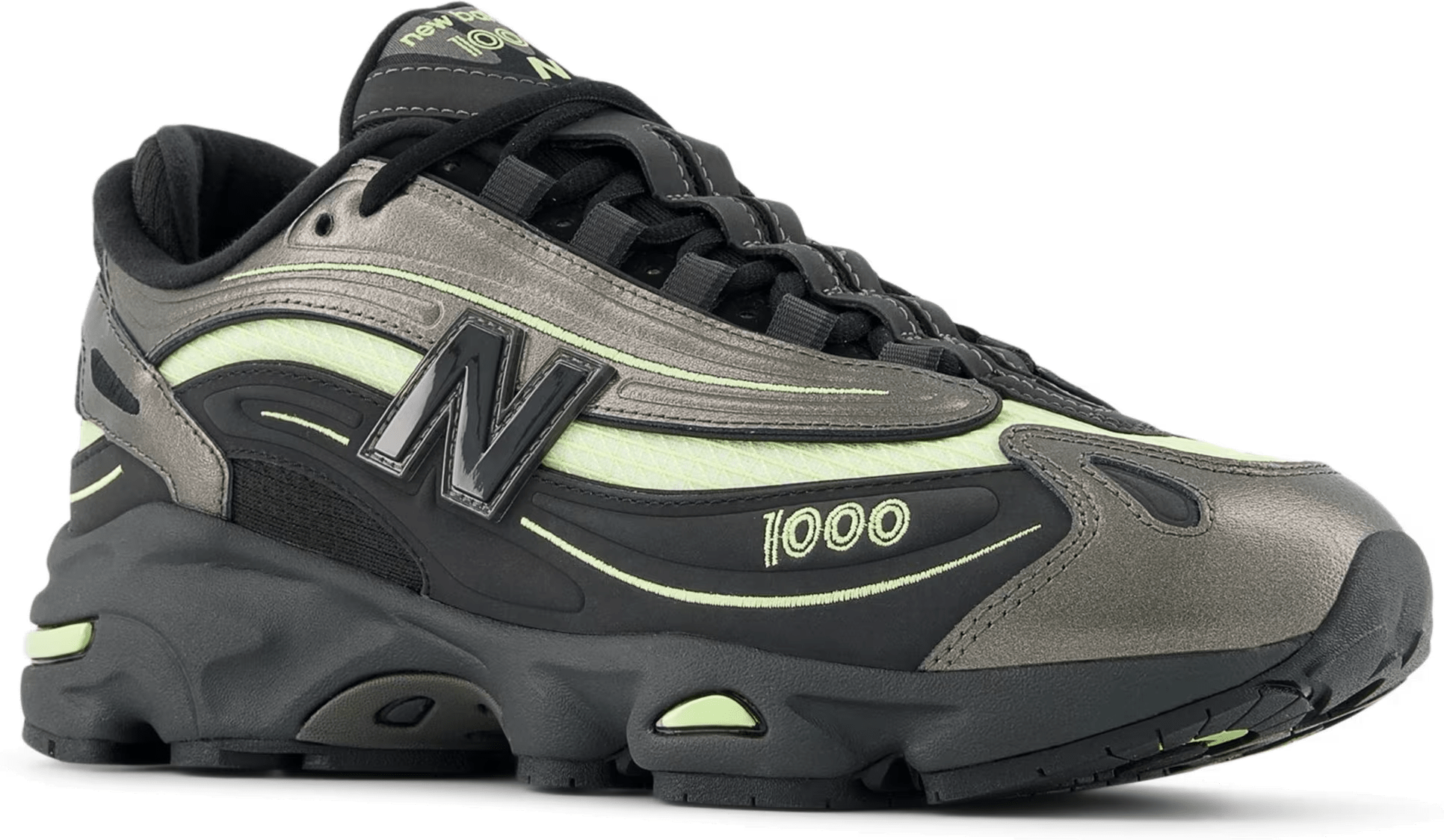 New Balance 1000 Black Metallic Dry Lime