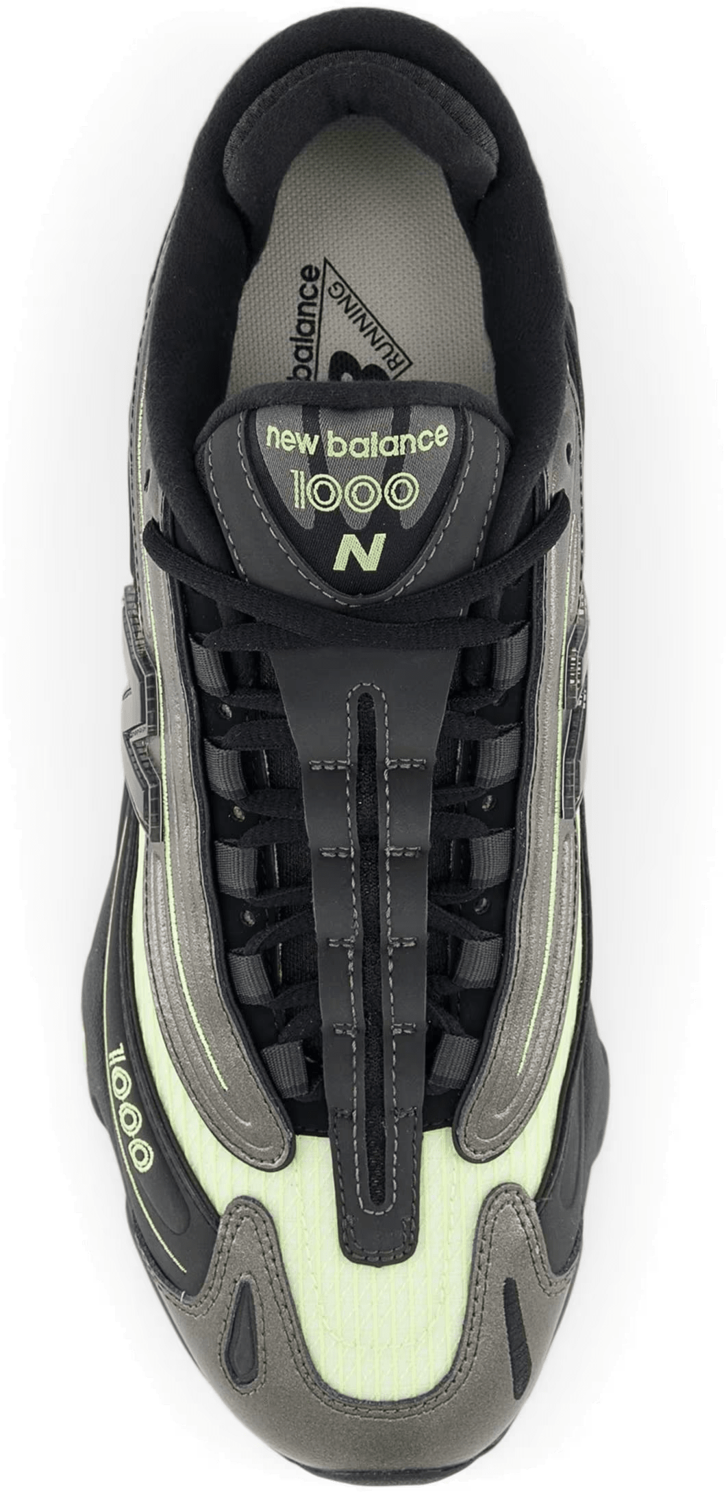 New Balance 1000 Black Metallic Dry Lime