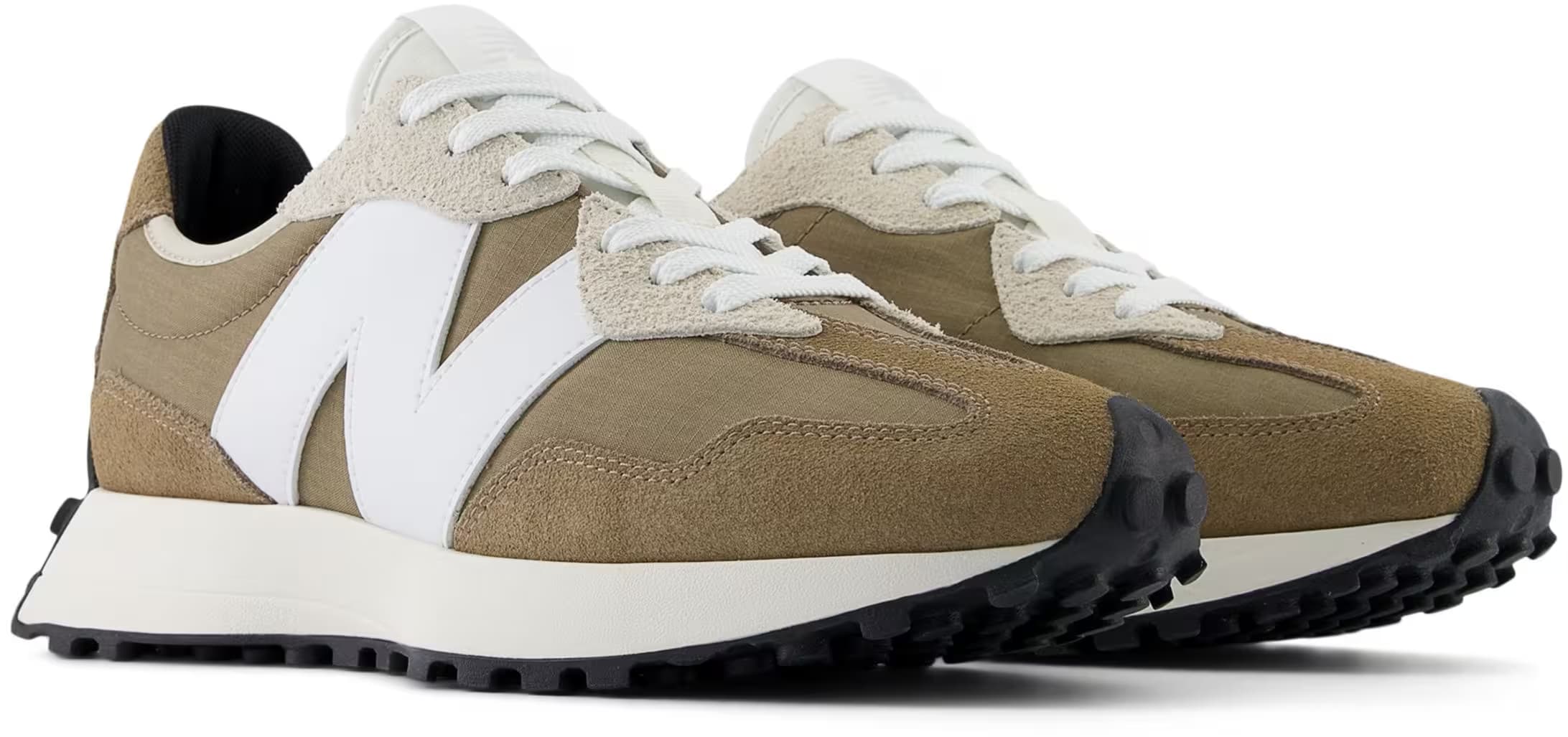 New Balance 327 Mushroom White