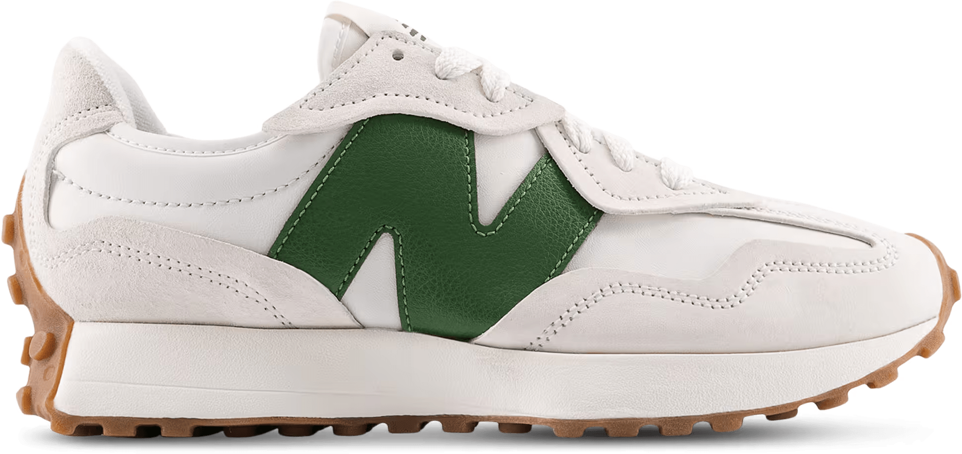 New Balance 327 Linen Dark Alpine Green Gum