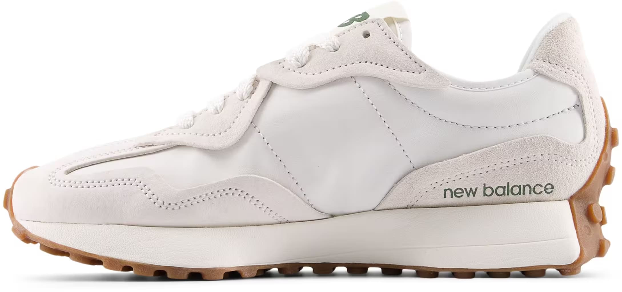 New Balance 327 Linen Dark Alpine Green Gum