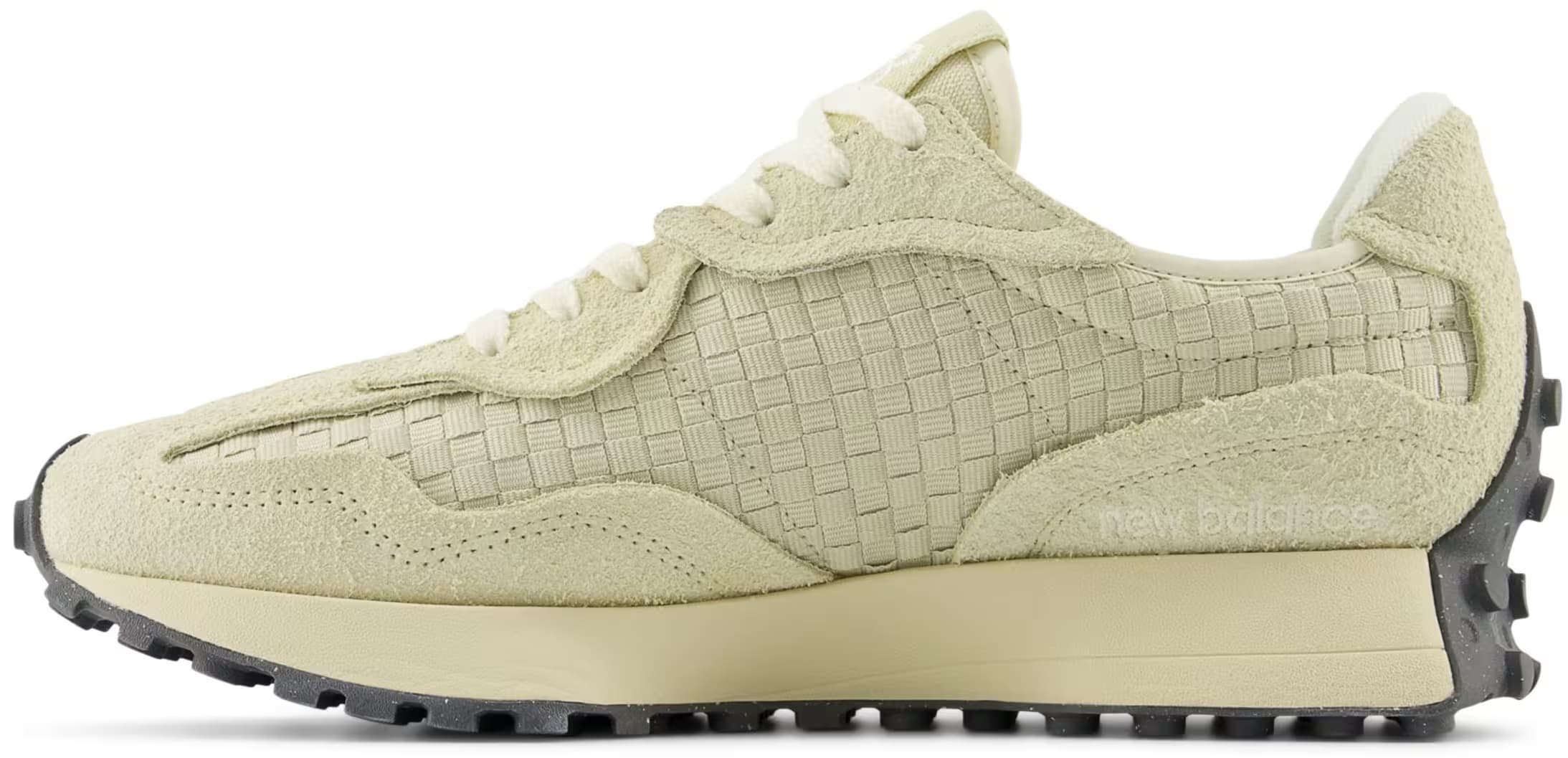 New Balance 327 Woven Pale Moss Sandstone