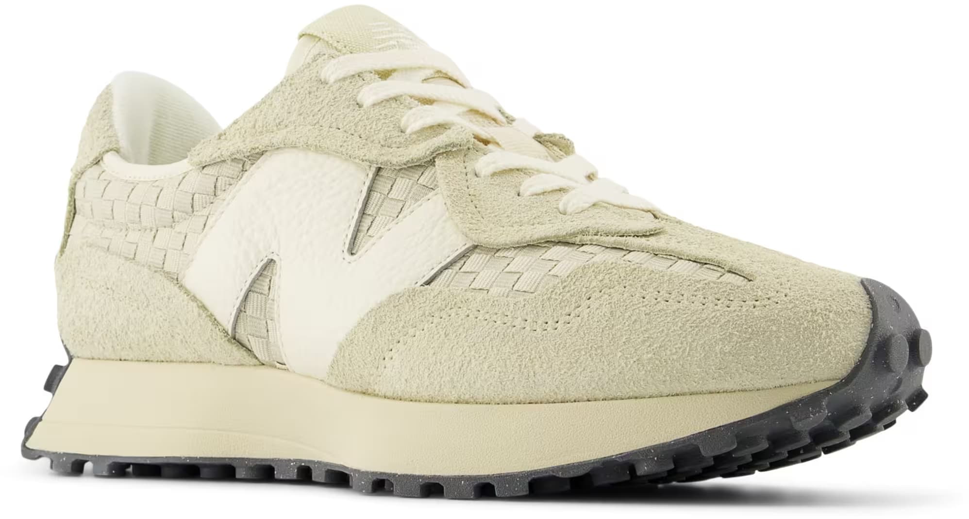 New Balance 327 Woven Pale Moss Sandstone