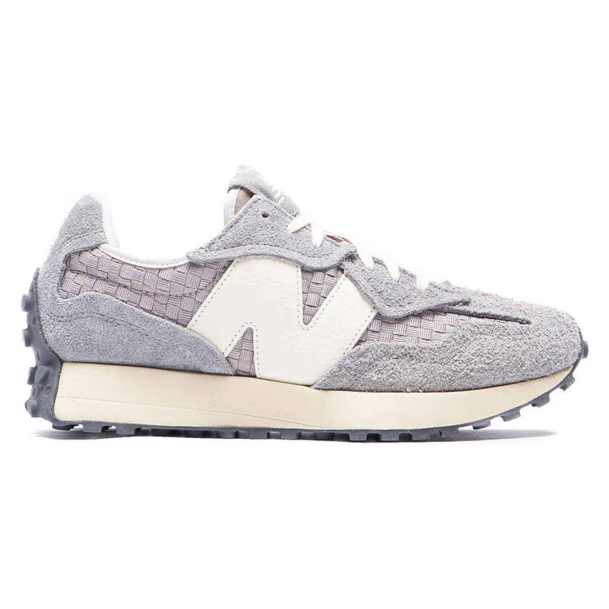 New Balance 327 Woven Cement Grey Light Mushroom