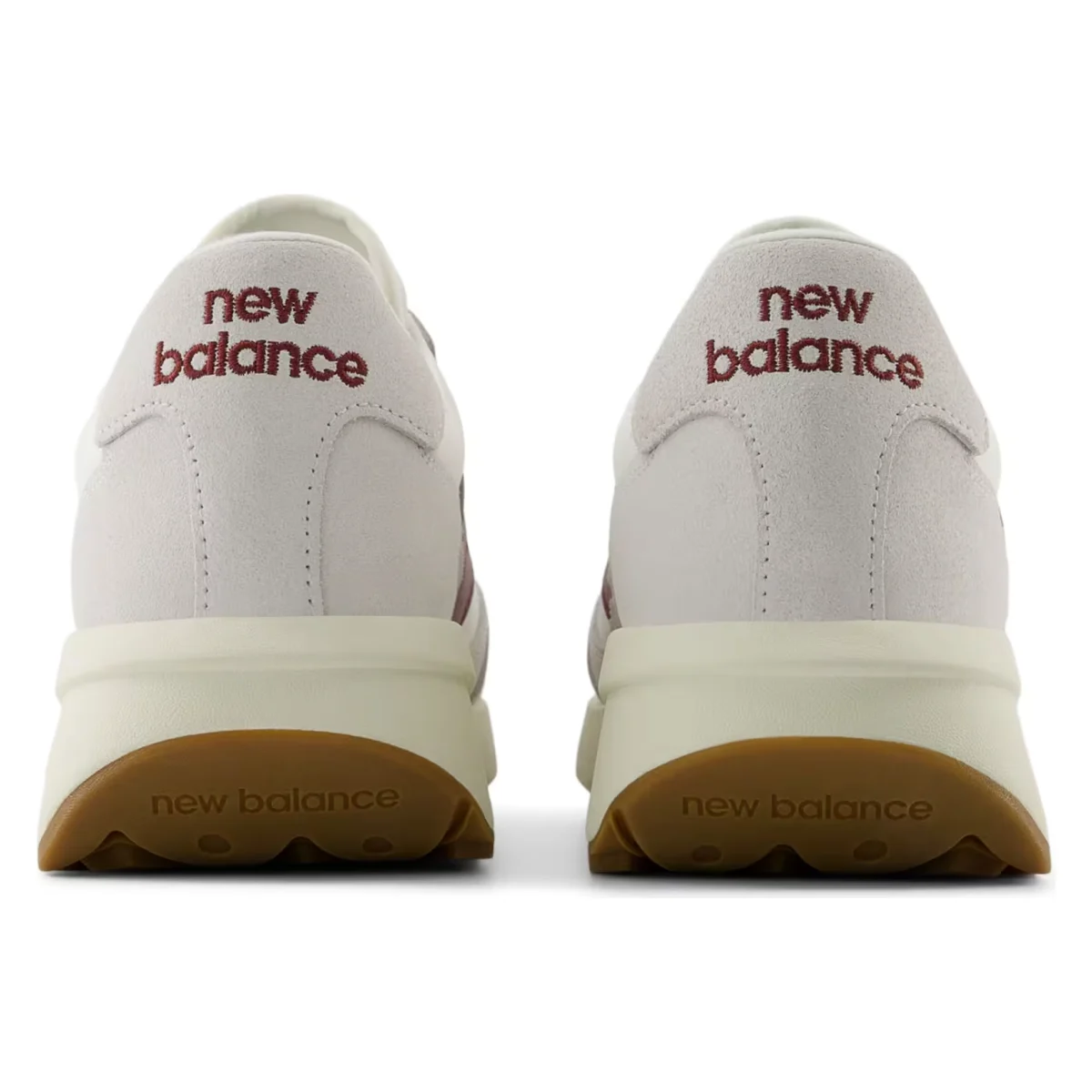 New Balance 370 Sea Salt Classic Crimson Gum