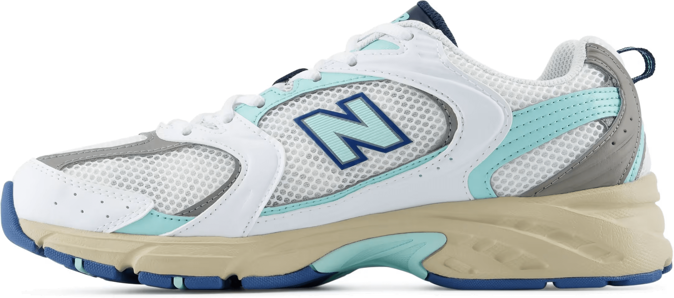 New Balance 530 "White Blue Light Silver Metallic"