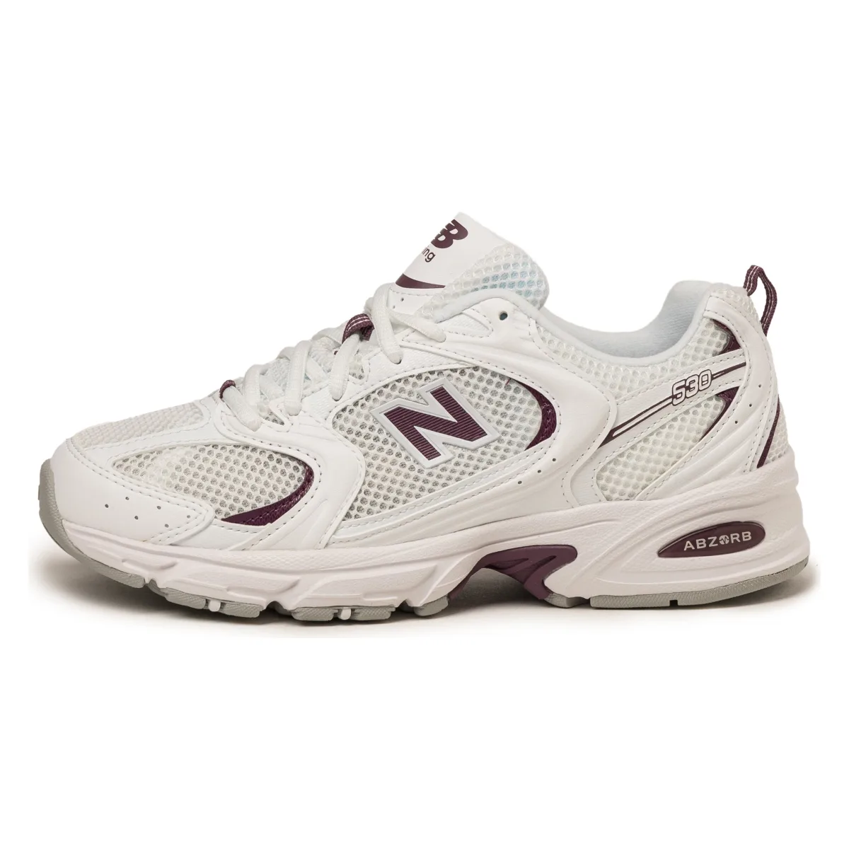 New Balance 530 White Dark Ice Wine