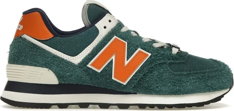 New Balance 574 Aqua Green Orange