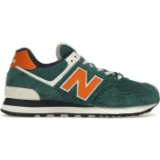 New Balance 574 Aqua Green Orange