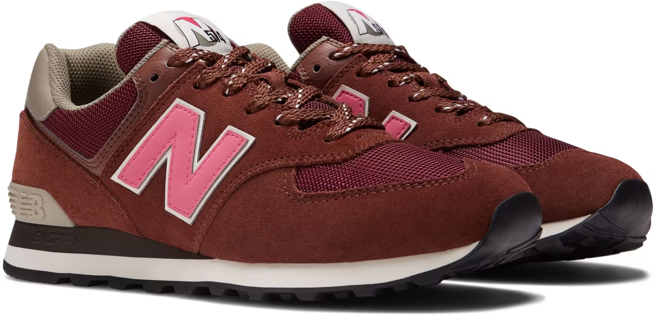 New Balance 574 Brown Pink