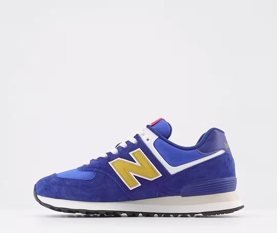 New Balance 574 Royal Blue Gold