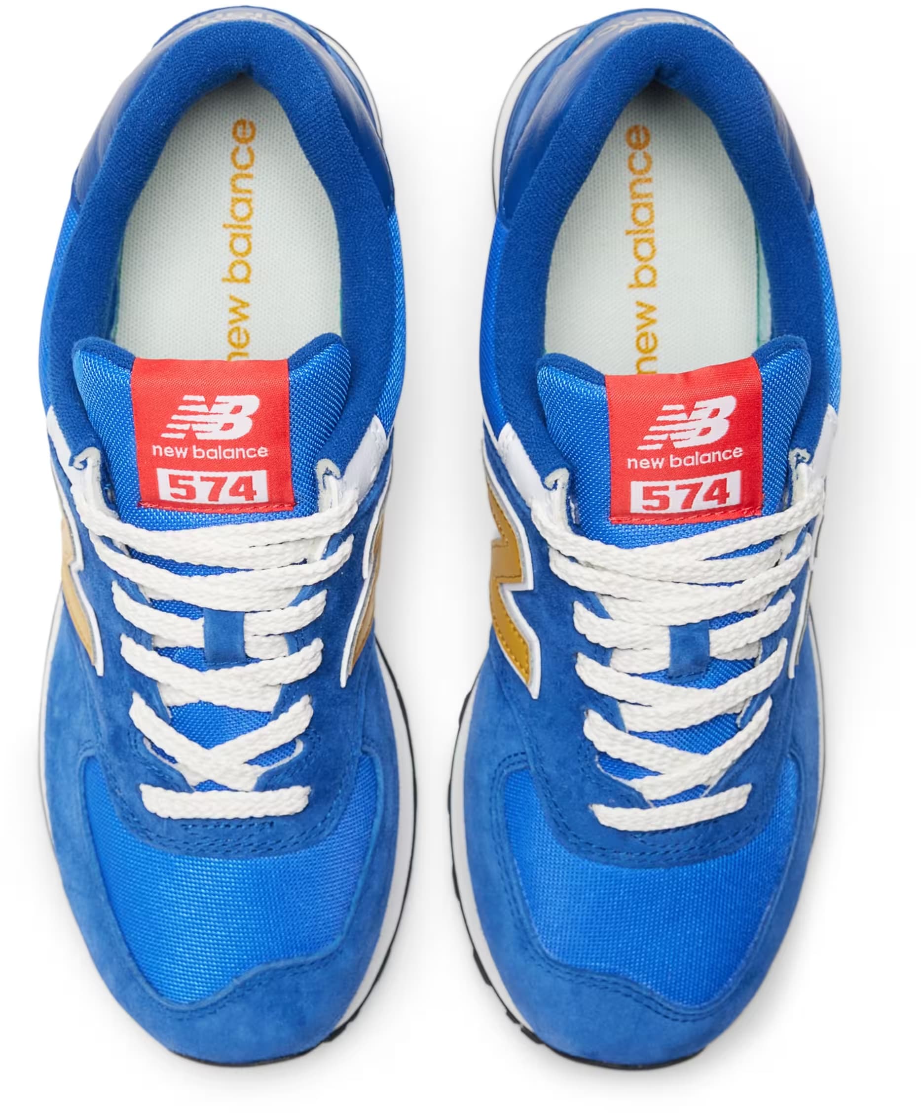 New Balance 574 Royal Blue Gold
