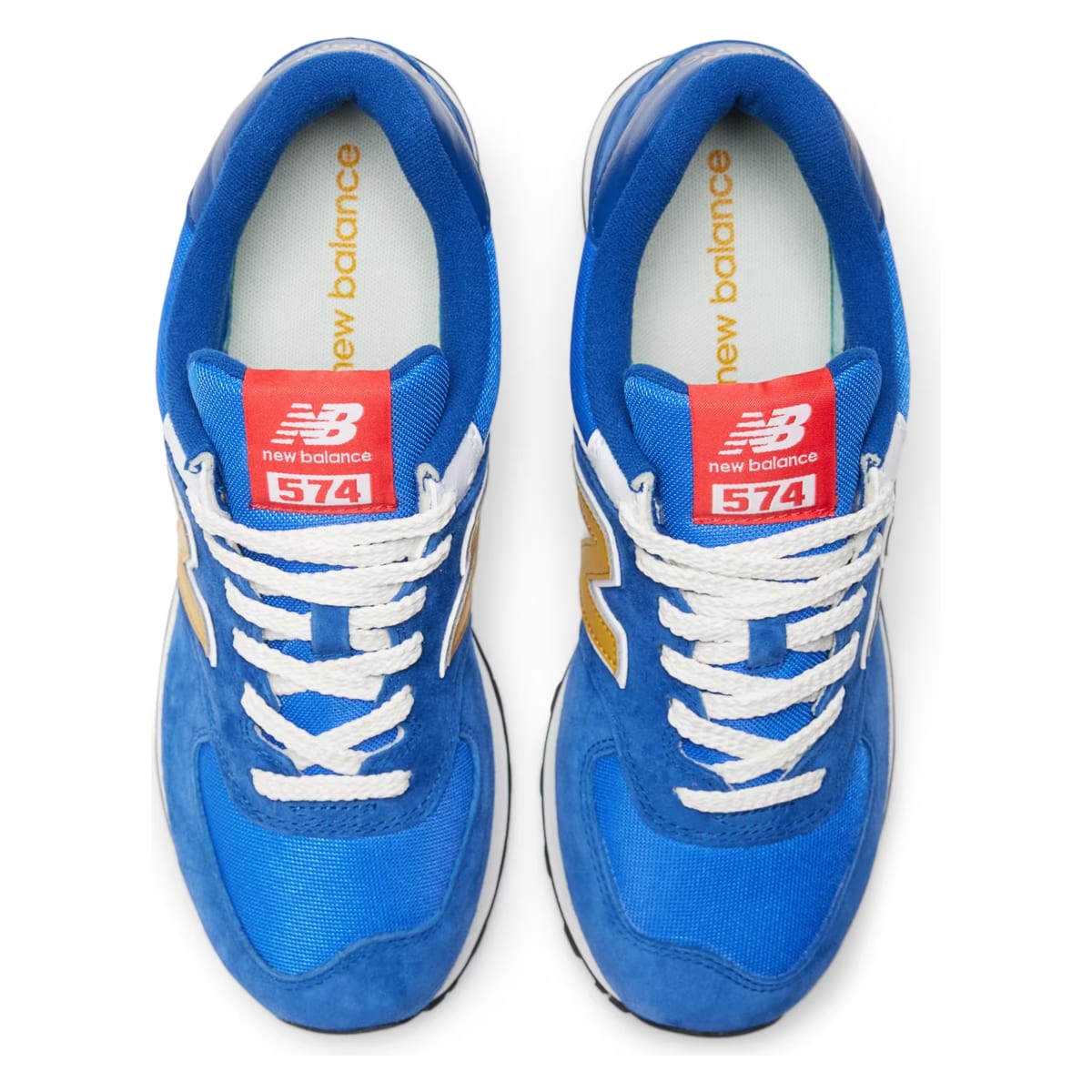 New Balance 574 Royal Blue Gold