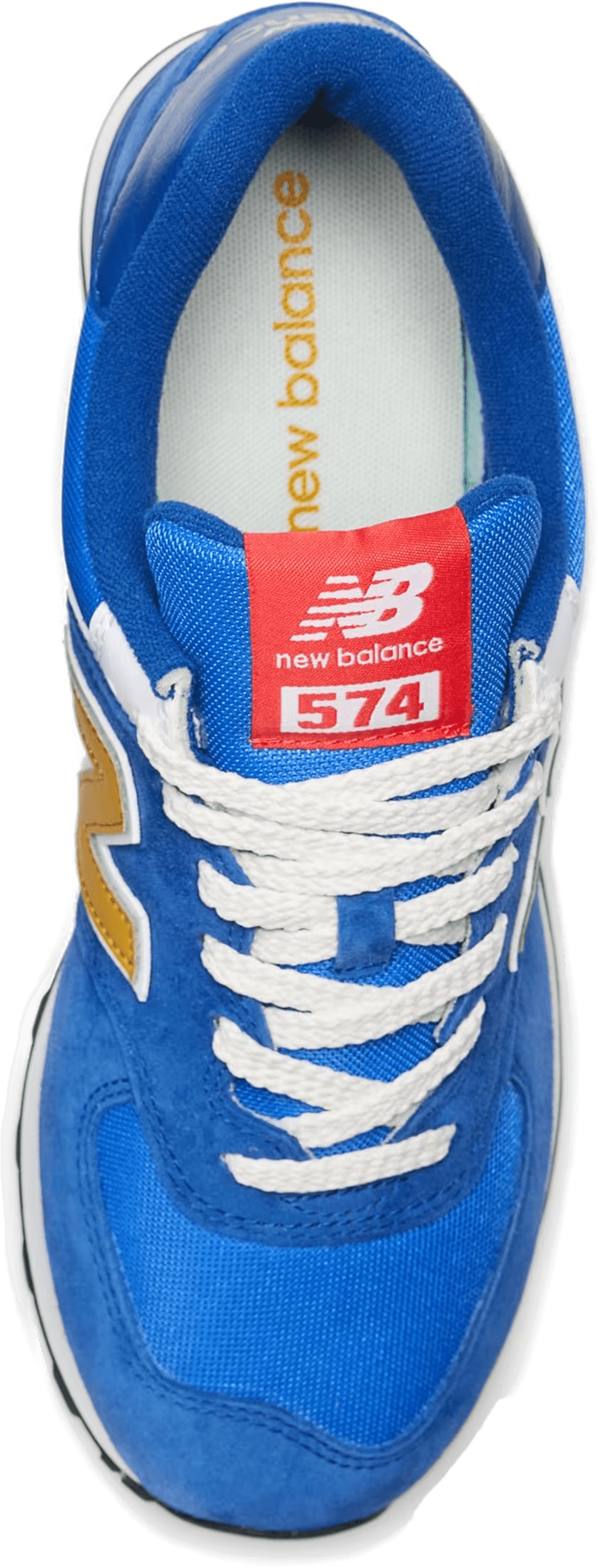 New Balance 574 Royal Blue Gold