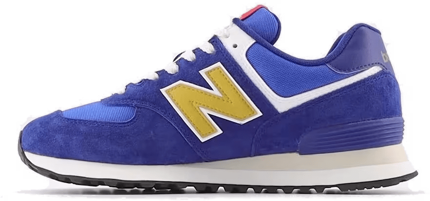 New Balance 574 Royal Blue Gold