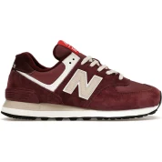 New Balance 574 Suede Maroon Grey