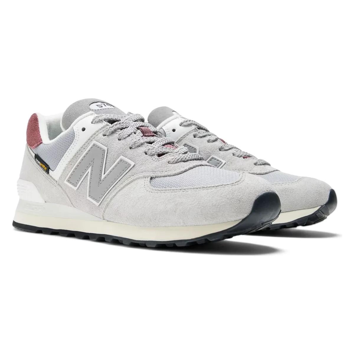 New Balance 574 Cordura Grey Brick Red