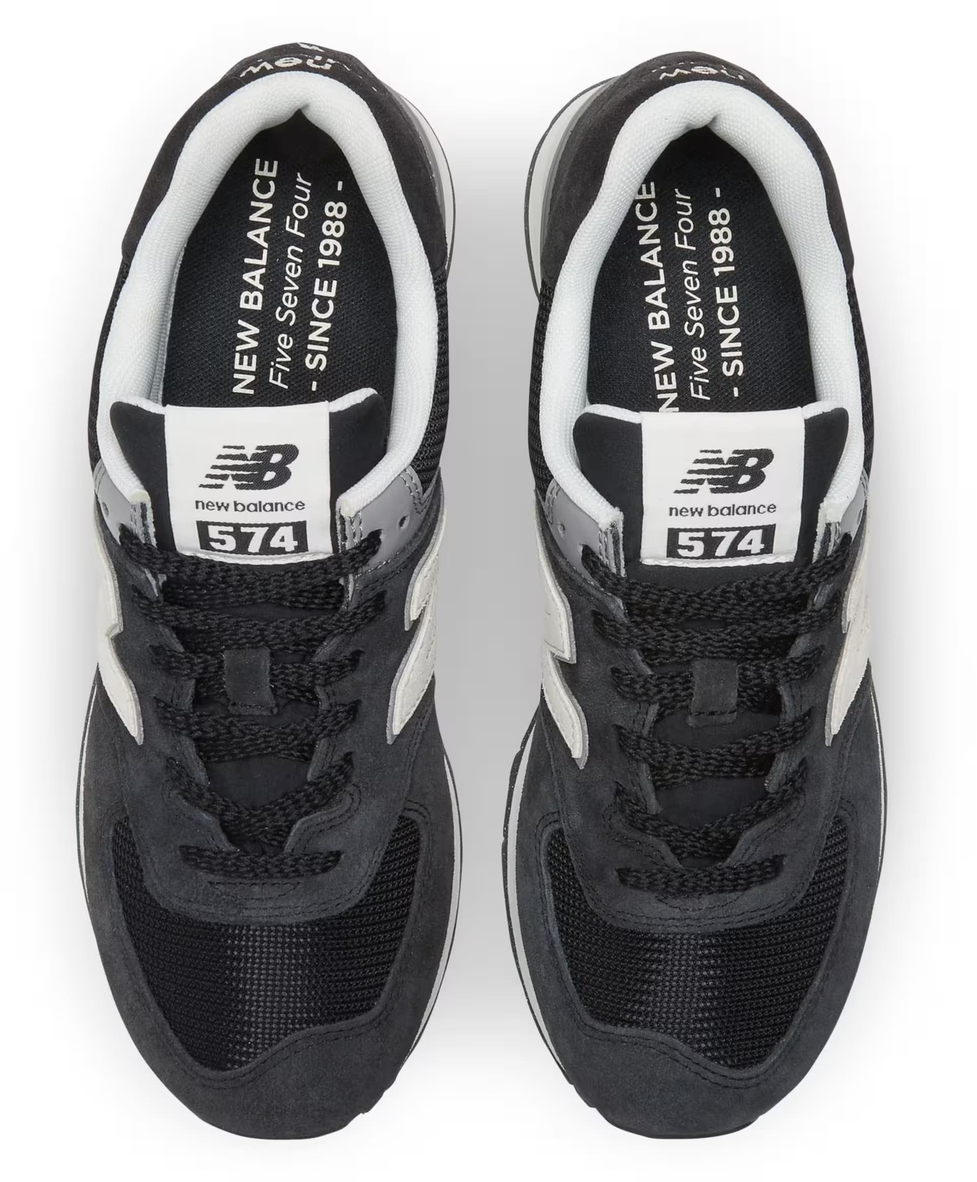 New Balance 574 Double Navy White