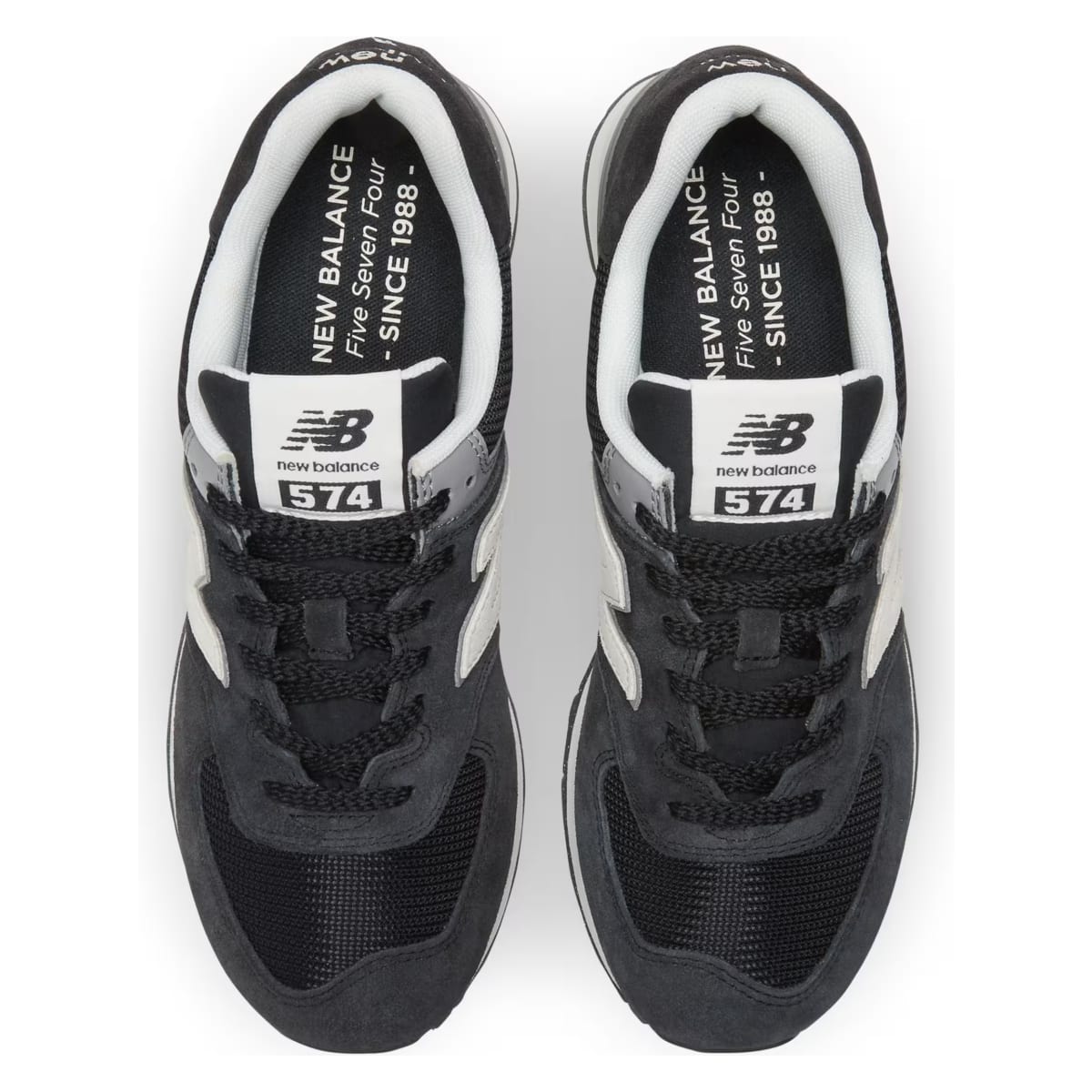 New Balance 574 Double Navy White