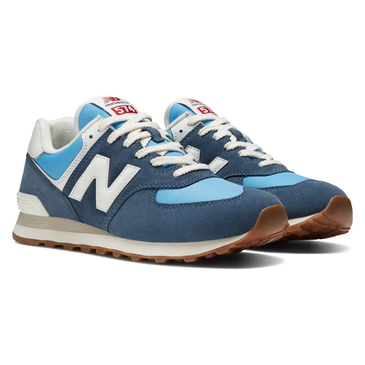 New Balance 574 Blue White Gum