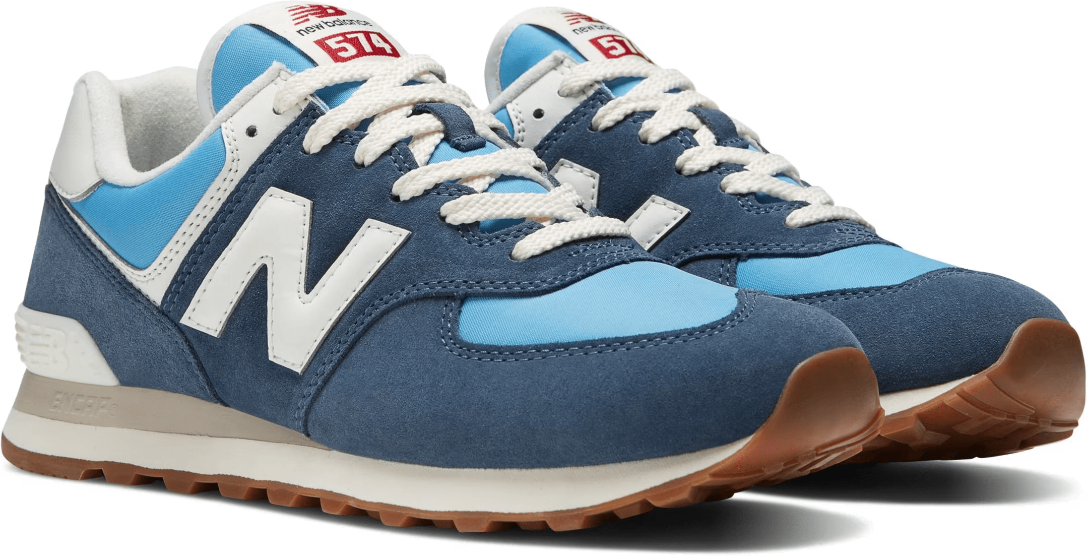 New Balance 574 Blue White Gum
