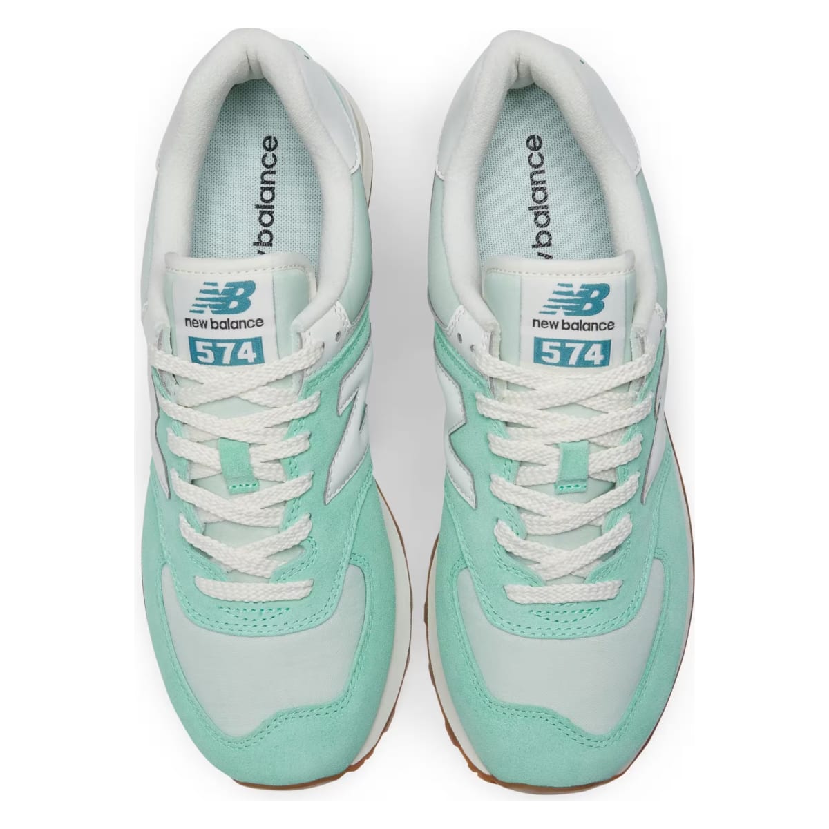 New Balance 574 Turquoise Green White Gum