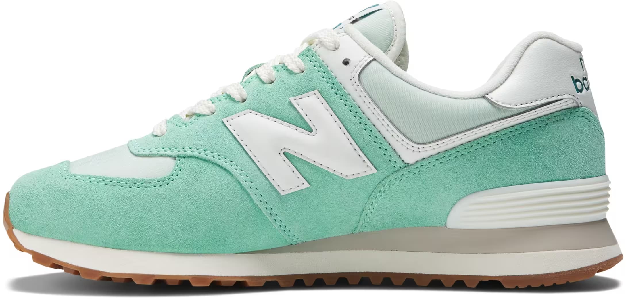 New Balance 574 Turquoise Green White Gum