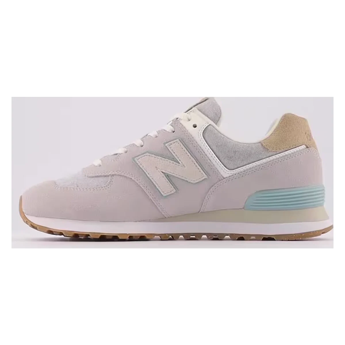 New Balance 574 Grey White Light Blue Gum