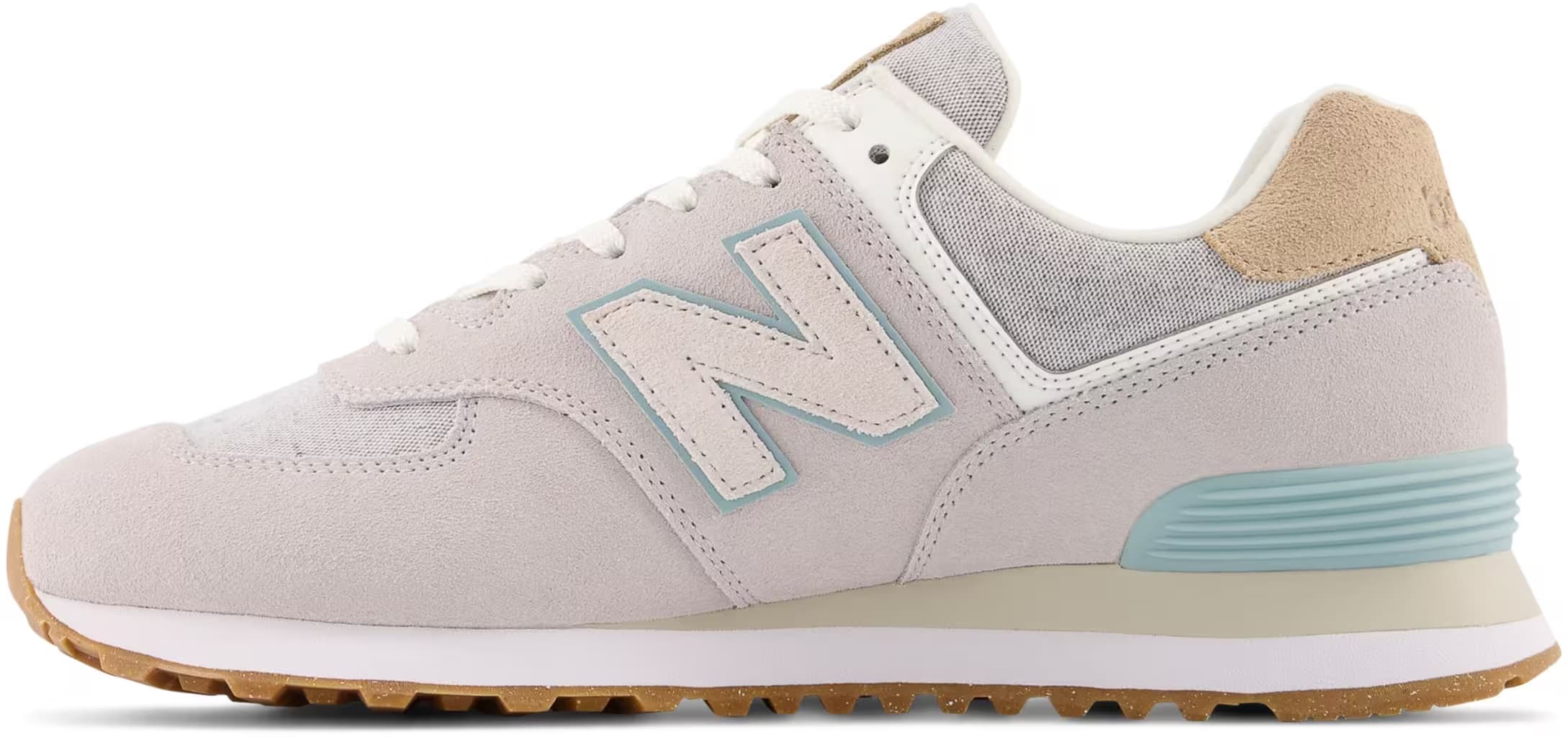 New Balance 574 Grey White Light Blue Gum