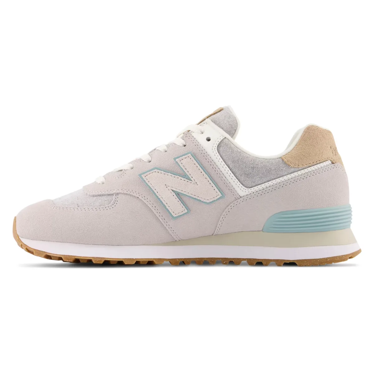 New Balance 574 Grey White Light Blue Gum