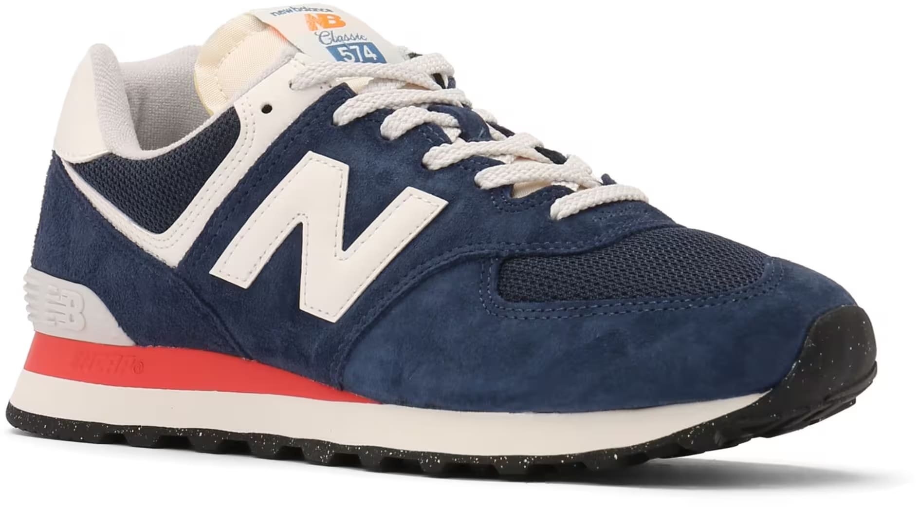 New Balance 574 Navy Sea Salt Red