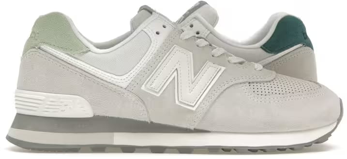 New Balance 574 Light Grey Mint Green (Women's)