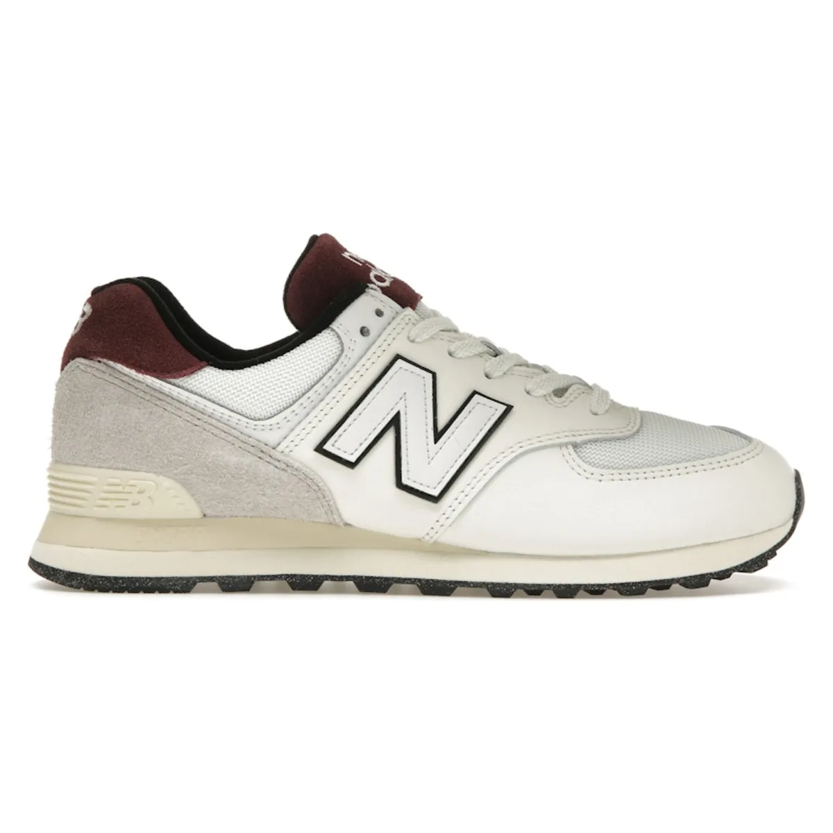 New Balance 574 White Burgundy