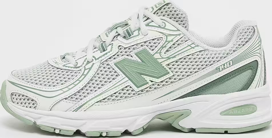 New Balance 740 White Mint Metallic Silver