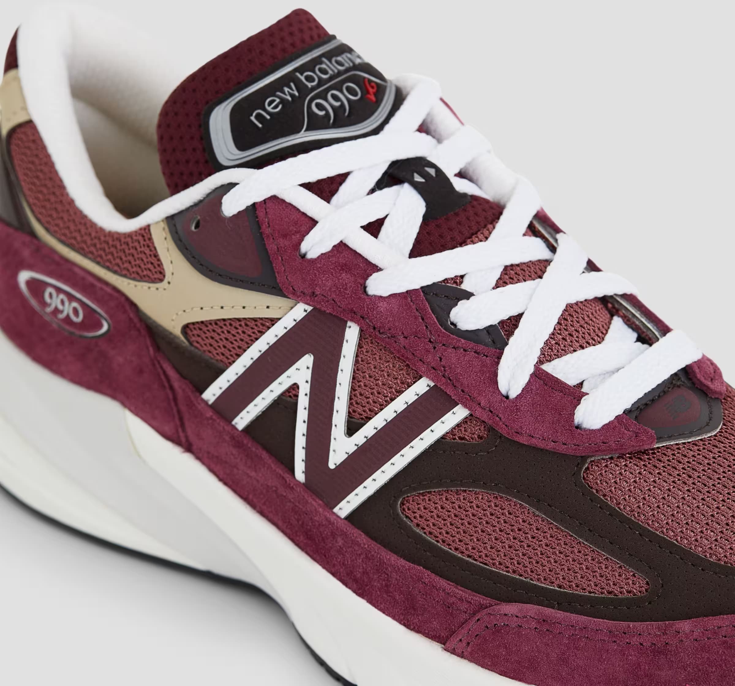 New Balance 990v6 Made in USA "Burgundy Tan"