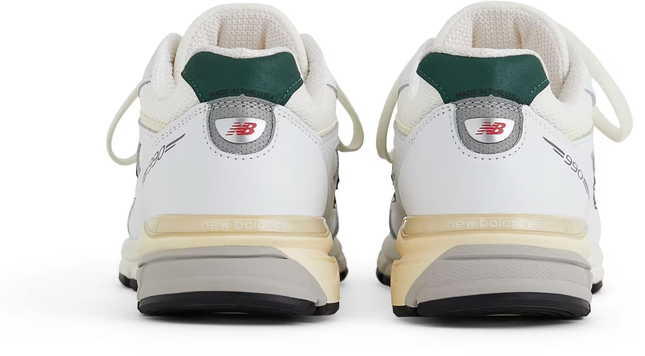 Teddy Santis x New Balance 990v4 Made in USA "White Green"