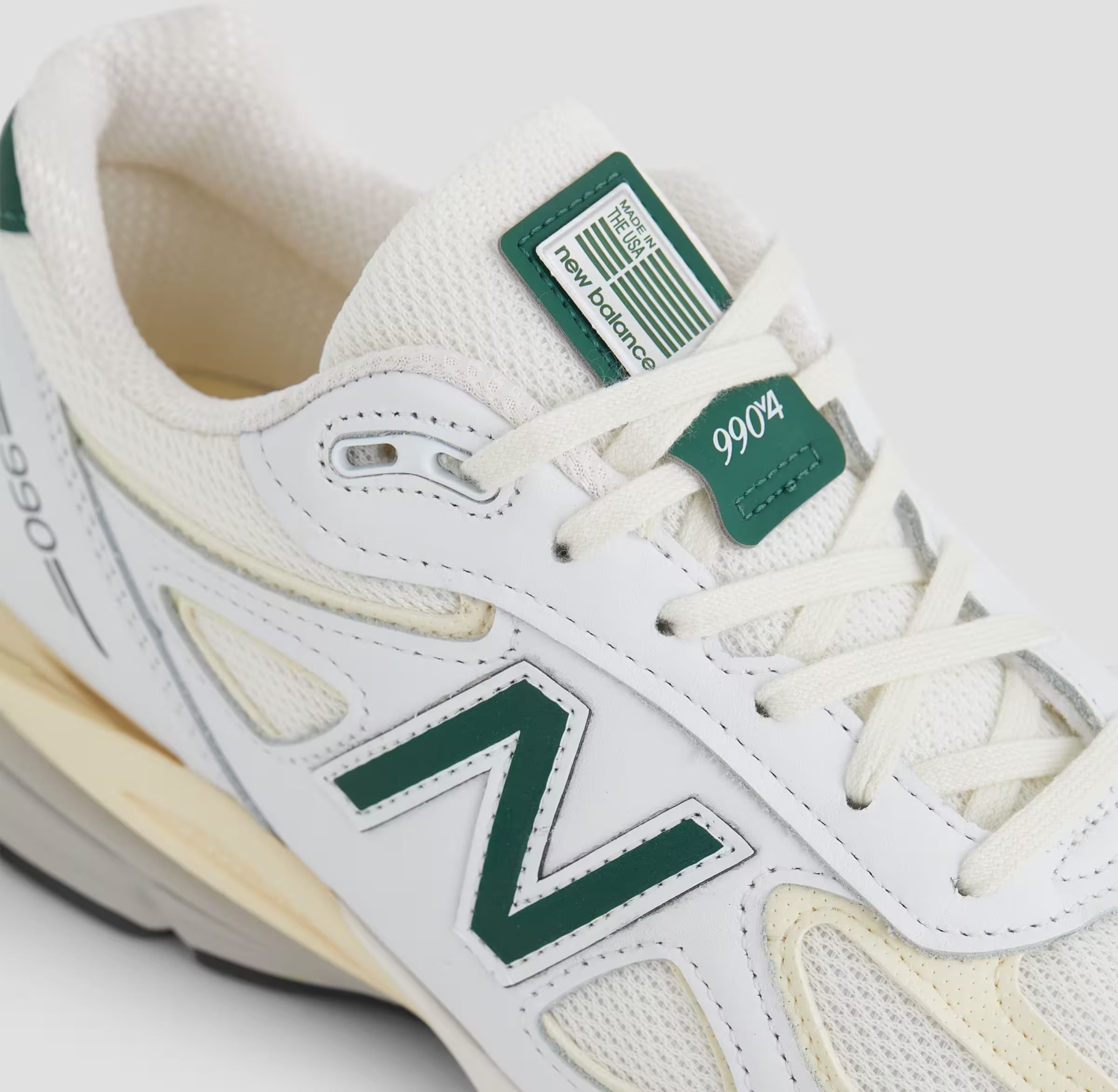 Teddy Santis x New Balance 990v4 Made in USA "White Green"