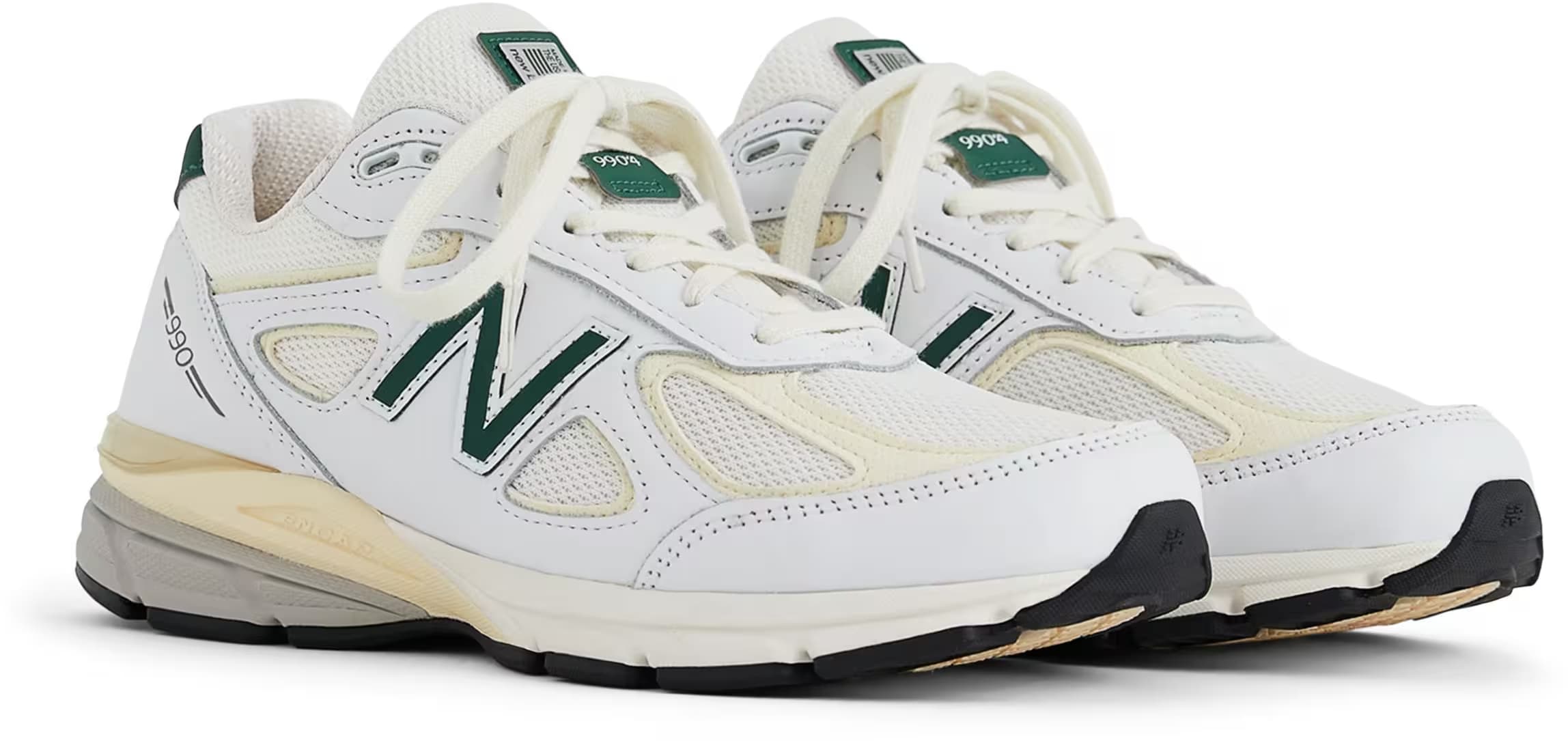 Teddy Santis x New Balance 990v4 Made in USA "White Green"