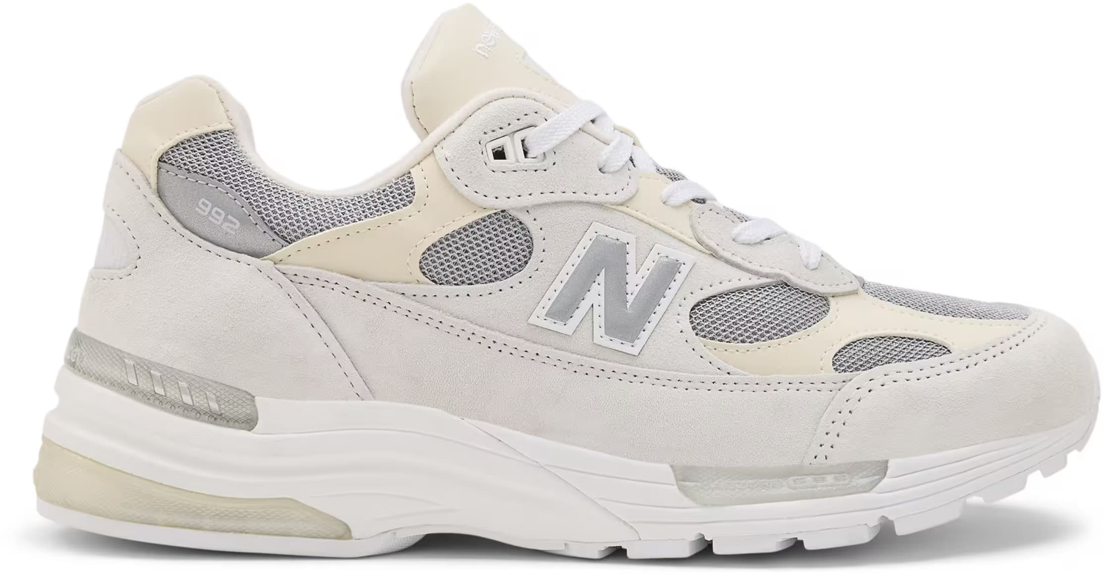 New Balance Made in USA 992 Core "White Silver Metallic"