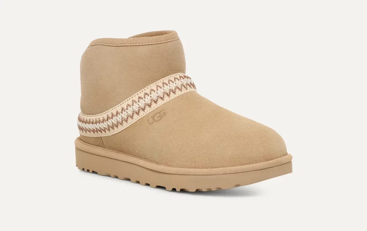 UGG Classic Mini Crescent Laars Dames "Mustard Seed"