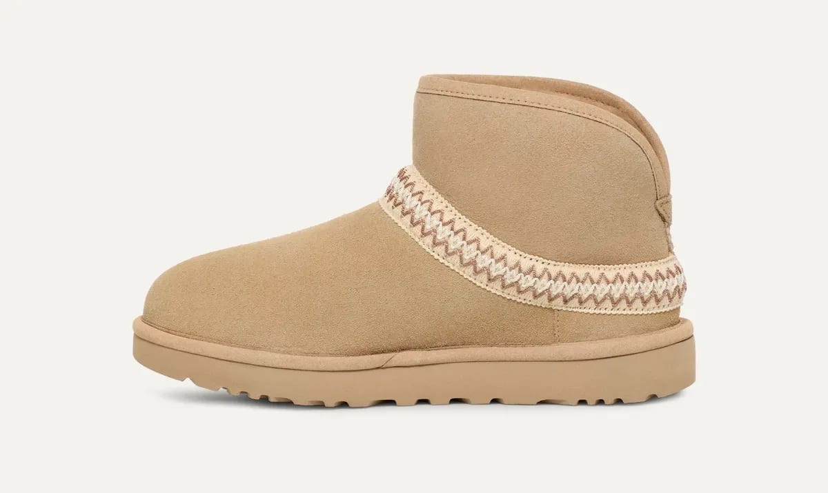 UGG Classic Mini Crescent Laars Dames "Mustard Seed"