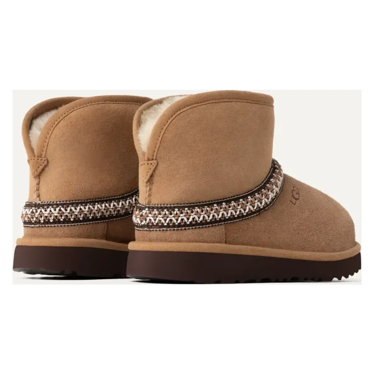 UGG Classic Mini Crescent Laars Kids "Chestnut"