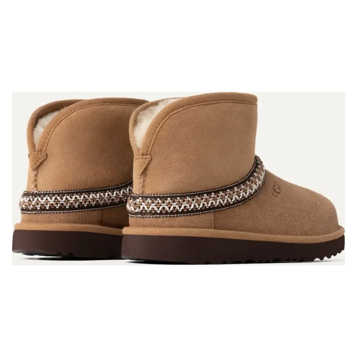 UGG Classic Mini Crescent Laars Kids "Chestnut"