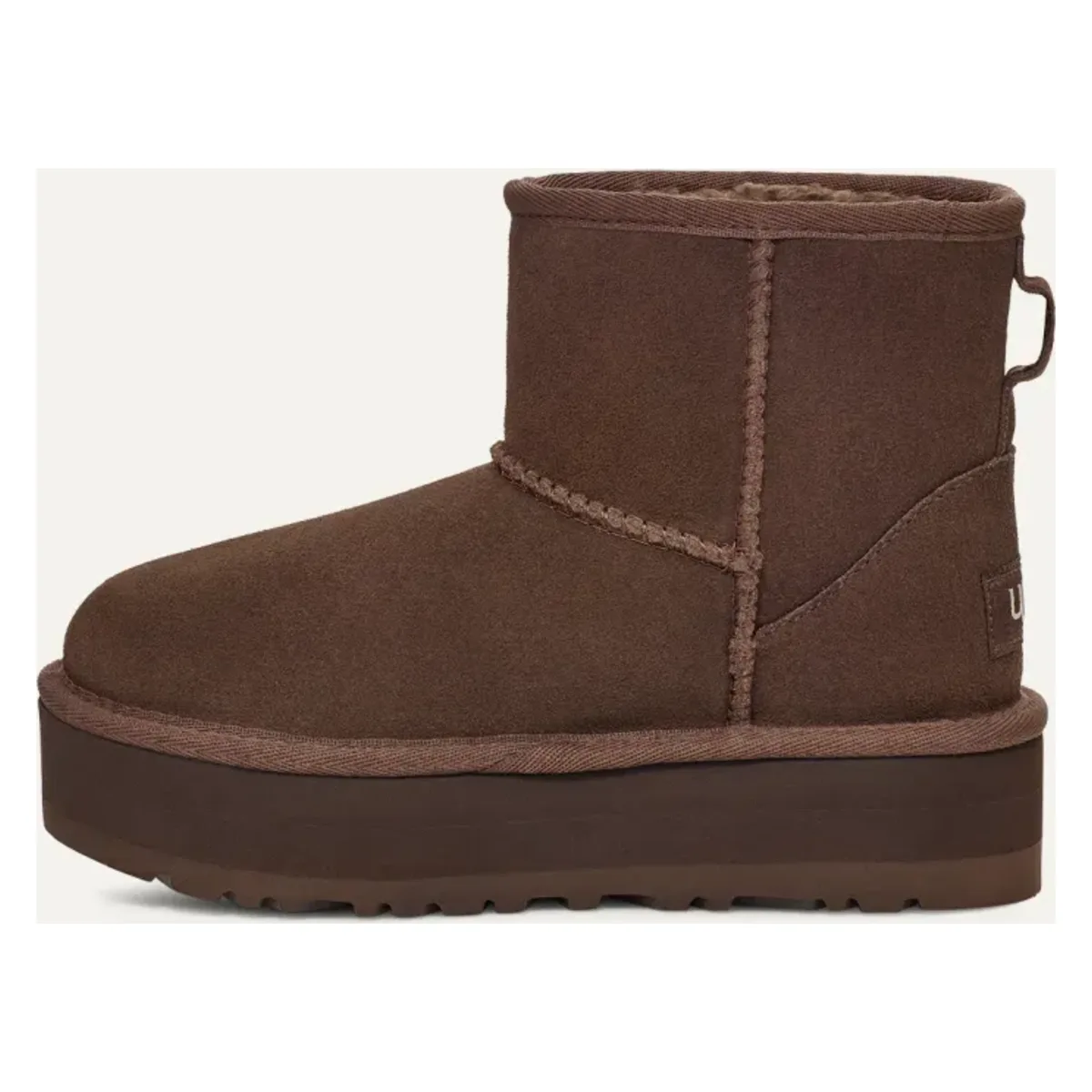 UGG Classic Mini Platform Laars Kids "Burnt Cedar"
