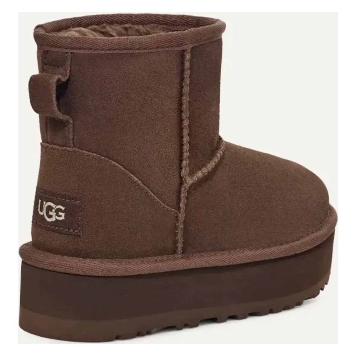 UGG Classic Mini Platform Laars Kids "Burnt Cedar"