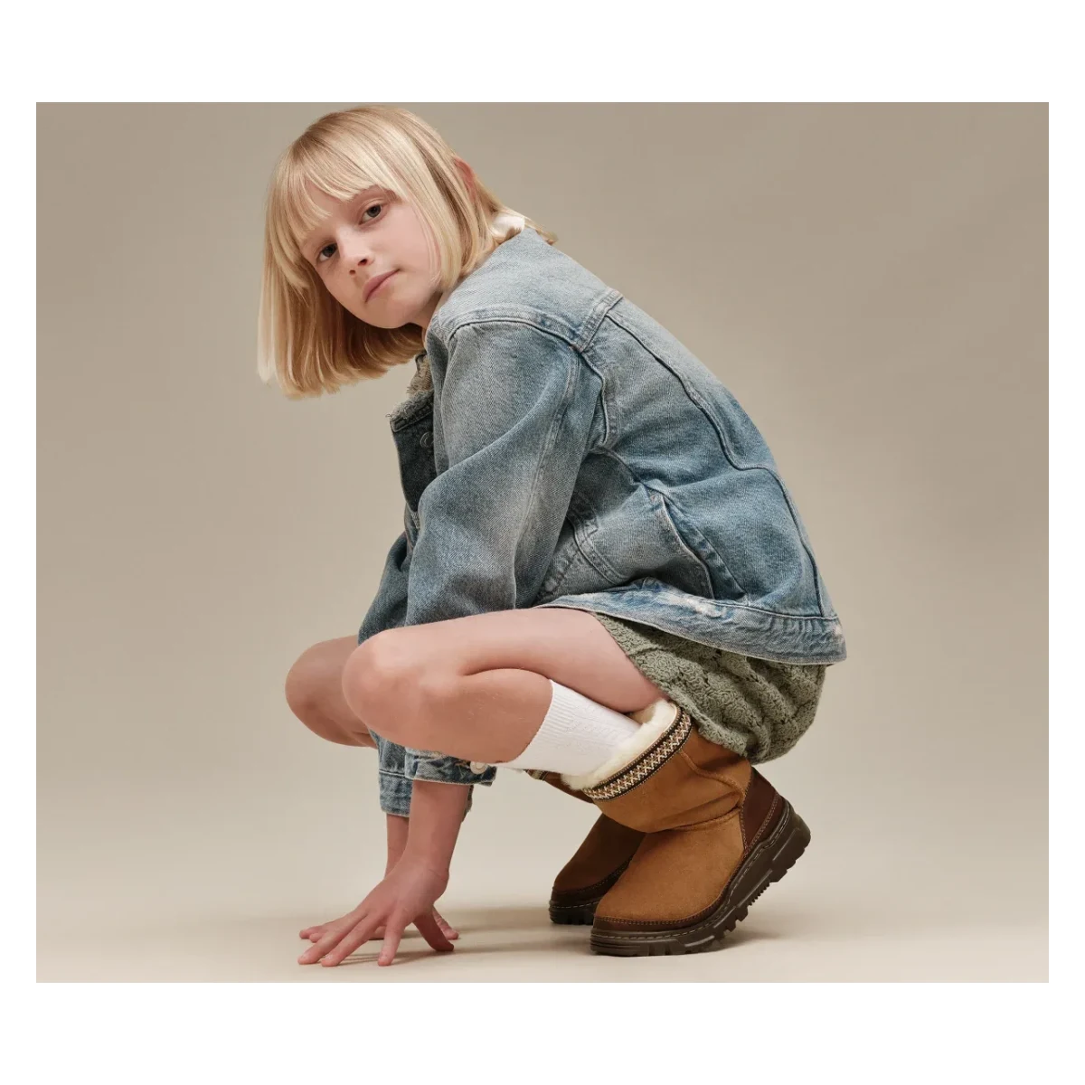 UGG Classic Short TrailGazer Laars Kids "Chestnut"