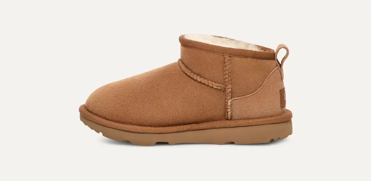 UGG Classic Ultra Mini Laars Kids "Chestnut"